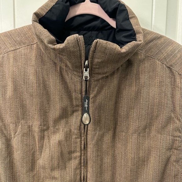 Eddie Bauer Goose Down Reversible Vest Men's Brown Sleeveless Jacket - Picture 2 of 4